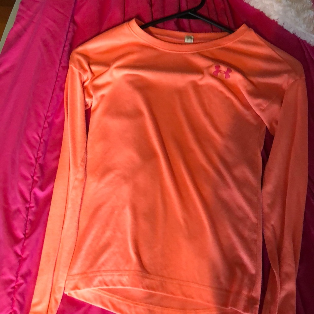 Orange under armor shirt